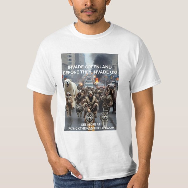 Invade Greenland t-shirt (Devant)