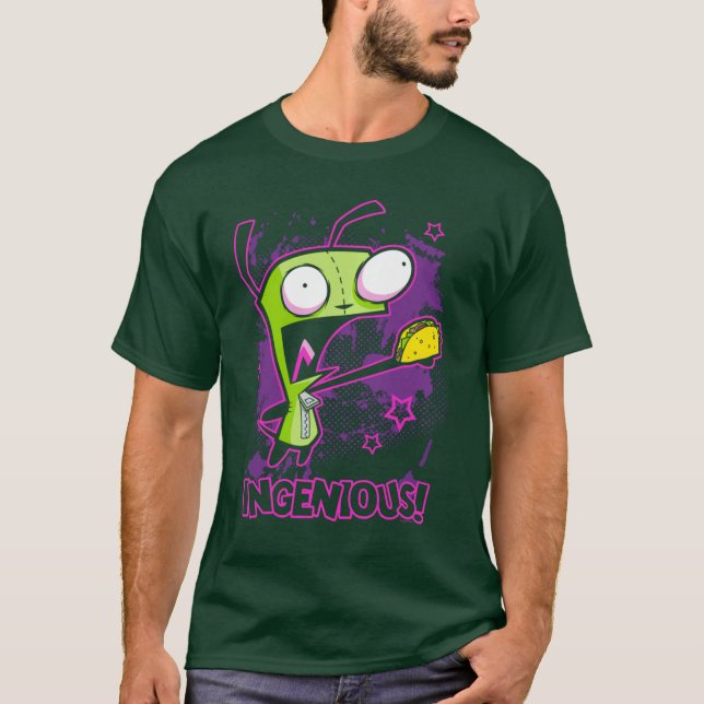 Invader Zim Ingeniousaco Gir Y2K Cartoon Pullover  (Devant)