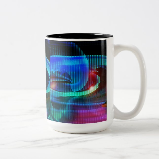 Invasion Alien Mug Abstrait (Droit)