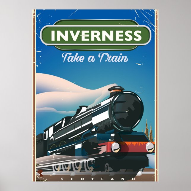 inverness scotland affiche de voyage des locomotiv (Devant)