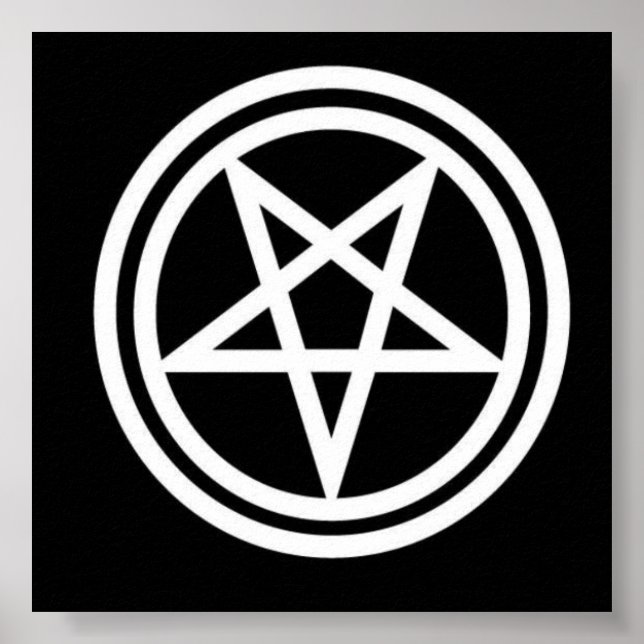 Inverted pentagram poster (Devant)