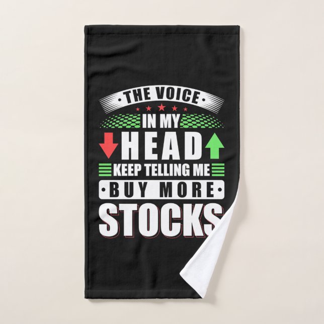 Investisseur Dans Ma Tête Acheter Plus De Stocks (Serviette à main)