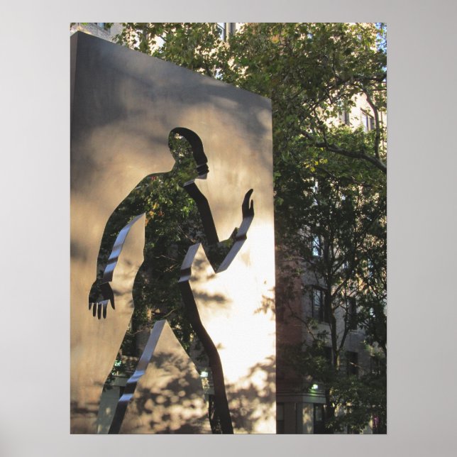 INVISIBLE MAN MONUMENT IN NEW YORK CITY Poster (Devant)