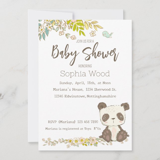 Invitación Panda Invitation (Devant)
