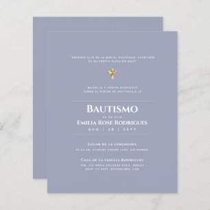 Invitaciones de Bautismo Español Católico Moderno