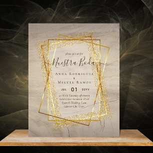 Invitaciones de Boda, Mariage espagnol GOLD Budget