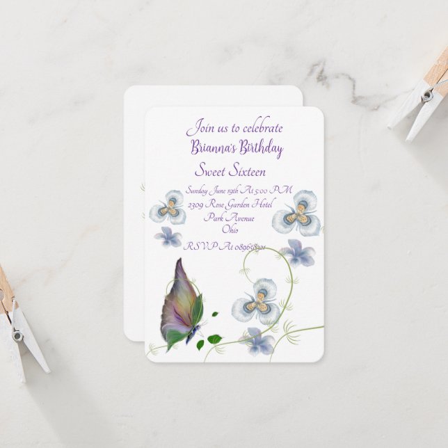 Invitation (Devant/Arrière en situation)