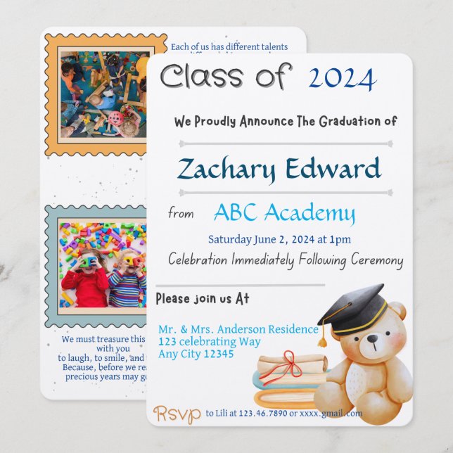 Invitation (Devant / Derrière)