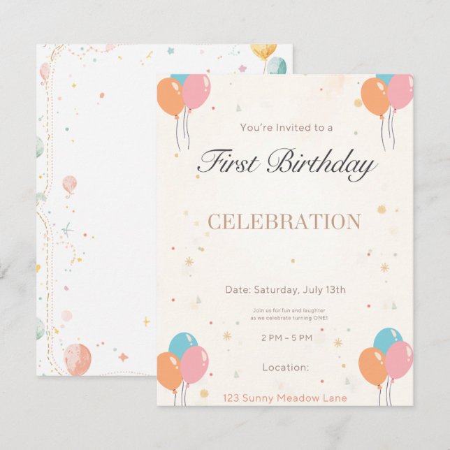 Invitation (Devant / Derrière)