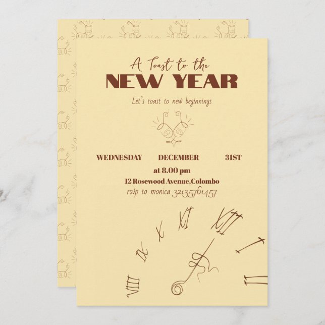 Invitation (Devant / Derrière)