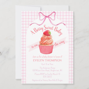 Invitation 009 Baie de Fuchsia Douce Fête de Naissance de la