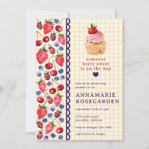 Invitation 010 Gâteau Cupcake Baby Shower Patch de Baies Oran