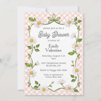 Invitation 011 Fleurs de terre cuite rouille Fleurs de margue