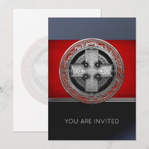 Invitation [100] Ancienne Croix de noeud d'argent sacré celti
