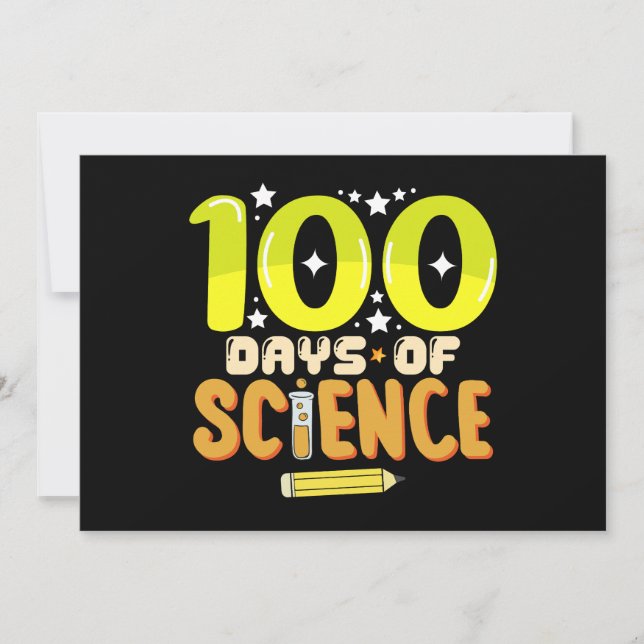 Invitation 100 Jours de sciences 100e Jour de l'enseignant sc (Devant)