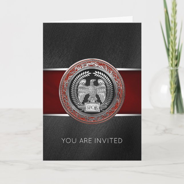 Invitation [100] Silver Roman Imperial Eagle (Devant)