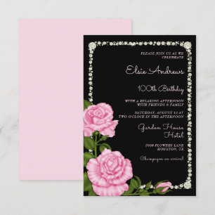 Invitation 100e anniversaire Rose du centenaire