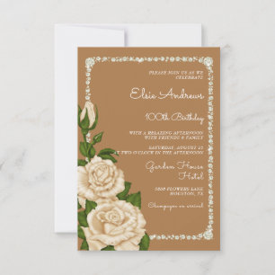 Invitation 100e anniversaire Rose du centenaire