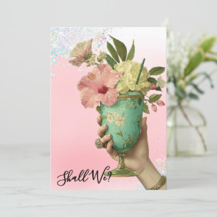 Invitation *~* 10 A101 PHOTO Cocktail Élégant EVEIL DE LA MAR