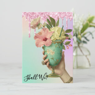 Invitation *~* 10 A101 PHOTO Ombre Cocktail  EVEIL DE FUTURE 