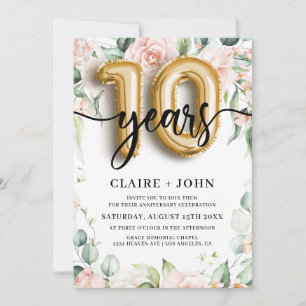 Invitation 10 ans de mariage - Célébration du Ballon d'Or