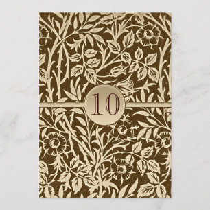 Invitation 10 ans de mariage design vintage