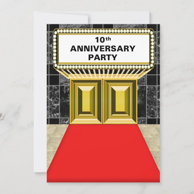 Invitation 10 e anniversaire de la Moquette rouge du marché d (Devant)