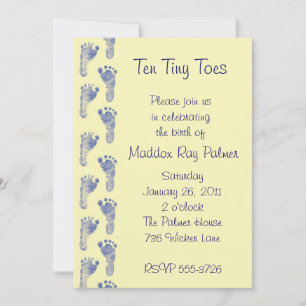 Invitation 10 minuscules orteils