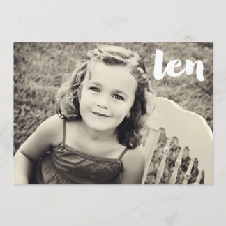 Invitation 10e anniversaire Numéro Dix Photo Overlay Invitati