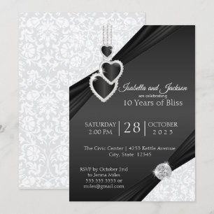 Invitation 10e conception commémorative Onyx