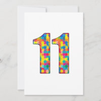 11e Anniversaire Autisme Insertion Pour Garçon Fil