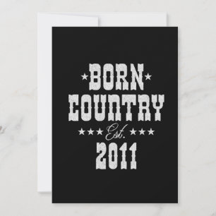 Invitation 12e anniversaire pour Country Western Music Lover
