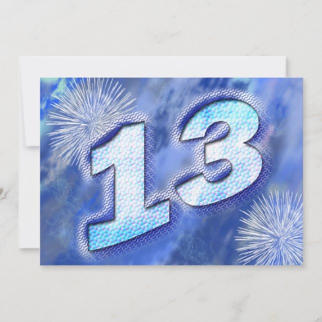 Invitation 13ème anniversaire (Devant)