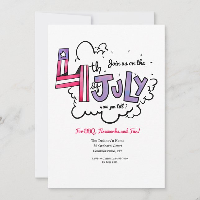 Invitation 14 juillet (Devant)