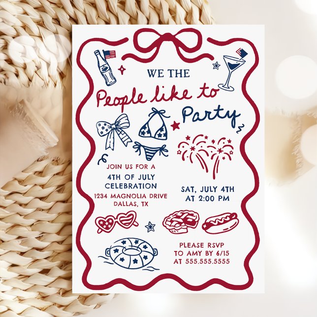 Invitation 14 juillet Nous le Peuple Aimons Faire  (Créateur téléchargé)