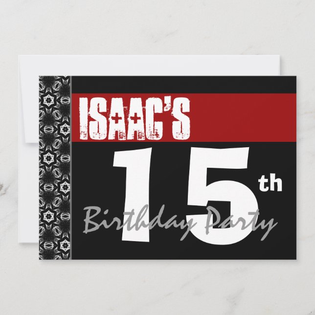 Invitation 15e anniversaire de la fête des Noirs et Blanches  (Devant)