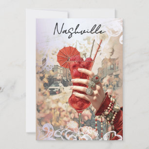 Invitation *~*  16 A101 Cocktail PHOTO Nashville EVE DE FILLE