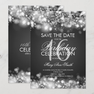 Invitation 16ème Fête d'anniversaire "économies argent de la