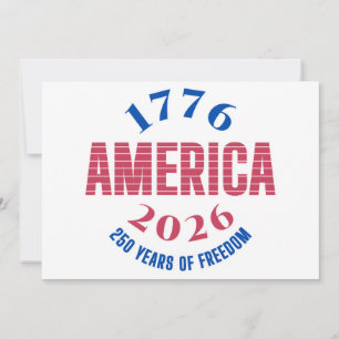 Invitation 1776 AMÉRIQUE 2026 250 ans de liberté