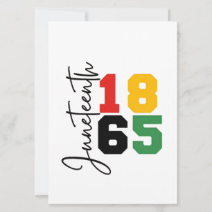 Invitation 1865 Le Véritable Jour de l'Indépendance