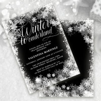 18e fête d'anniversaire Hiver Wonderland Flocon de