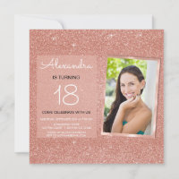 18e Sparkle Rose Gold Blush Pink Photo