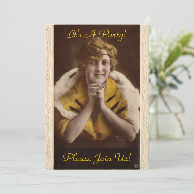 Invitation 1922 Fille moderne (Debout devant)