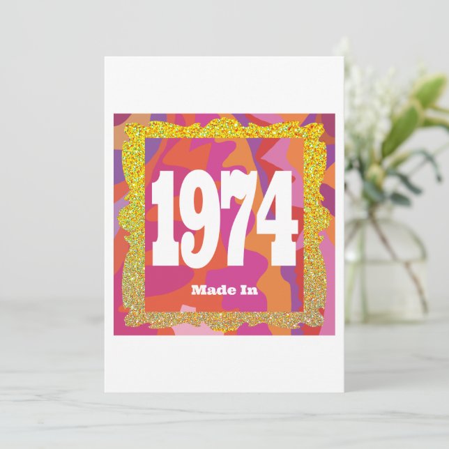 Invitation 1974 - Fabriqué en 1974 (Debout devant)