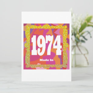 Invitation 1974 - Fabriqué en 1974