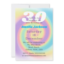 1990 Iridescente Rainbow 30th Birthday Party