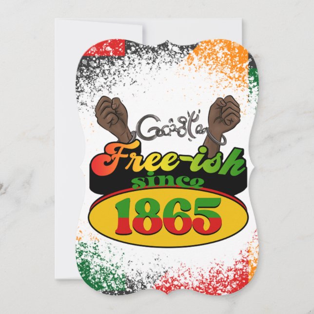 Invitation 19 juin 1865 reines noires melanin rois (Devant)