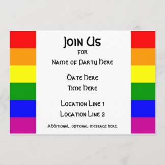 Invitation #1 de partie de fierté de LGBT