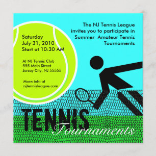 Invitation 1 de tournois de tennis