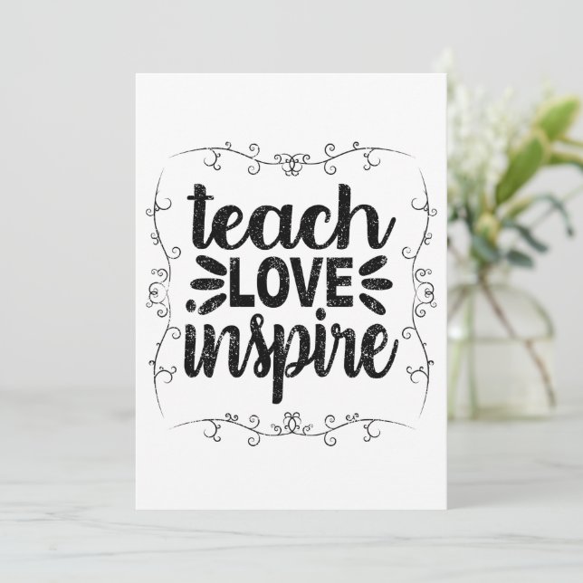 Invitation 1- Enseigner l'Amour Inspirer chemise, Retro Ensei (Debout devant)